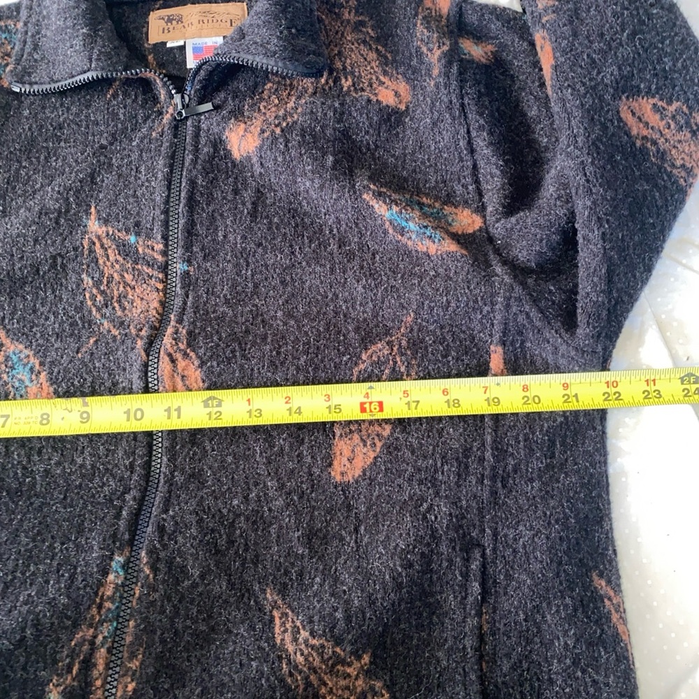 Bear Ridge Outfitters Zip-up Fleece Jacket Men’s Size XL Made In USA Wool Blend - Picture 7 of 10